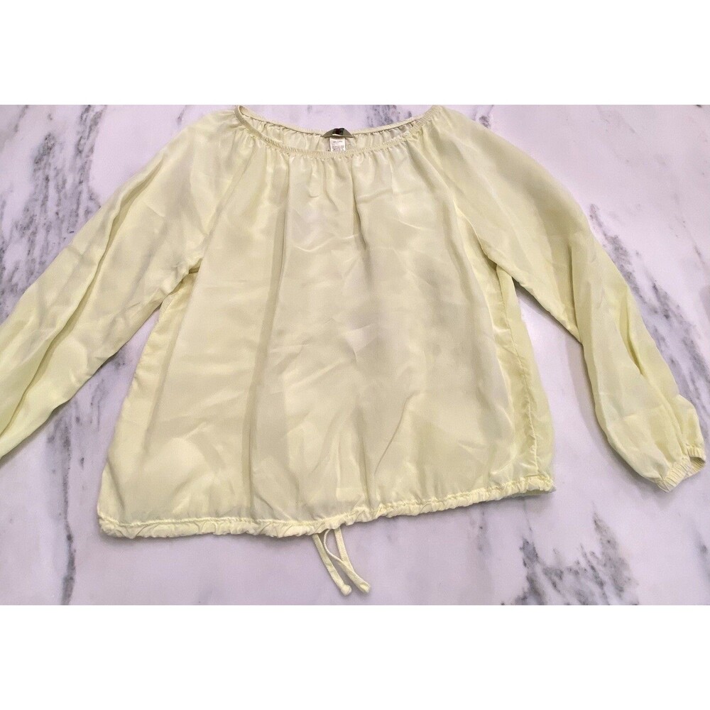 Hard Tail Forever Women’s Medium Long Sleeve Loose yellow shirt